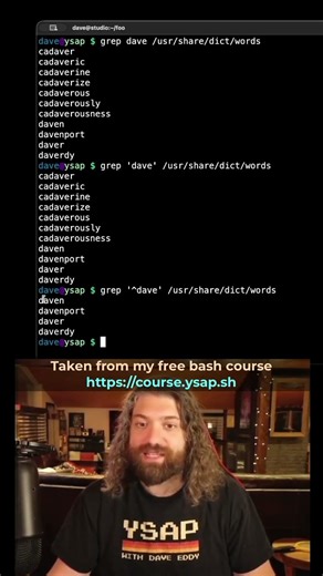 Using "caret" for Matching Text with grep