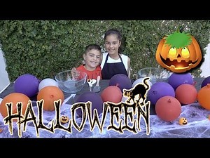 Halloween Balloon Slime Challenge | Grace's Room