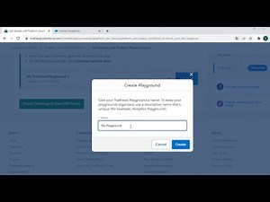 How to create playground in Salesforce trailhead how to change playground in trailhead #salesforce