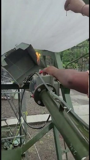 Flame test of gas trapped in Buchholz relay of Power Transformer. Thus Transformer - declared failed