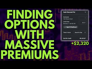 HOW TO FIND HIGH PREMIUM OPTIONS WHEN SELLING CALLS & SELLING PUTS!