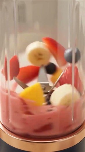 🥤✨Qlect Portable Blender | 6-Blade USB Rechargeable Mini Juicer with 3 Gears | Smoothie Maker #viral