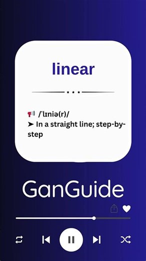 C1 English Word: LINEAR | Meaning & Pronunciation