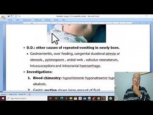 Paediatric Surgery in Arabic 4 (Congenital Hypertrophic Pyloric Stenosis ) , by Dr. Wahdan