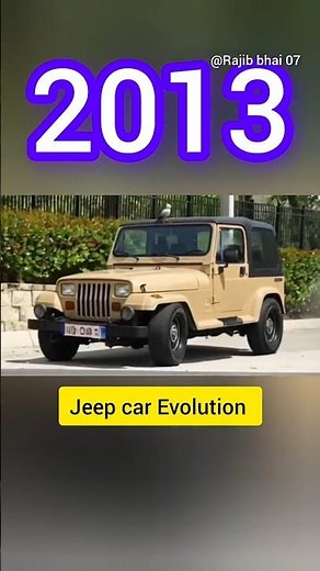Jeep Car Evolution (1970–2026 full history #jeep #shortvideo #vehiclehistory