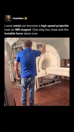 Why Metal Becomes a Projectile Near MRI Machines 🧲 #shorts