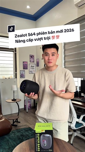Zealot S64 phiên bản mới chất âm và công nghệ được nâng cấp nhiều #helloaudio #loa #loabluetooth #zealot