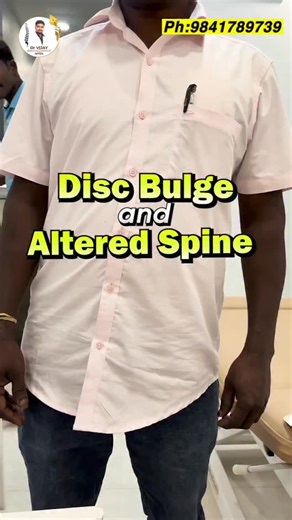 This video is for you 🫵🏻 If you are suffering from Disc Bulge … . . . [Disc Bulge, Pain, Spine,Treatment,Nonsurgical]. .. . Dr. Vijay, assessed posture, spinal alignment, and medical history. He identified muscular strain with possible disc involvement. His approach included gentle spinal adjustments, therapeutic exercises, and lifestyle guidance, aiming to reduce pain . . Myos Clinic - Integrated Chiropractic Manual Therapy Treatment for all Spine, Knee & Joint issues. Conditions We treat- Ba