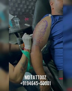 14 reactions | Lion tattoo with filigree custom tattoo for a special...
