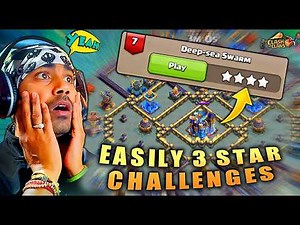 Easily 3 Star Deep Sea Swarm Challenges in Clash of Clans #coc #blovers