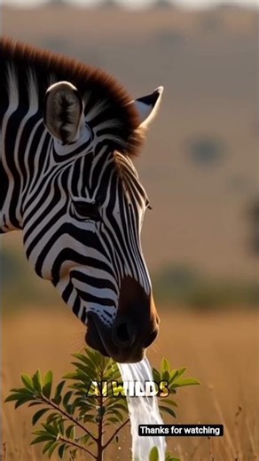 A Zebra Saved a Dying Guava Plant by Watering It 💔 #save #tree #imotional #jabra