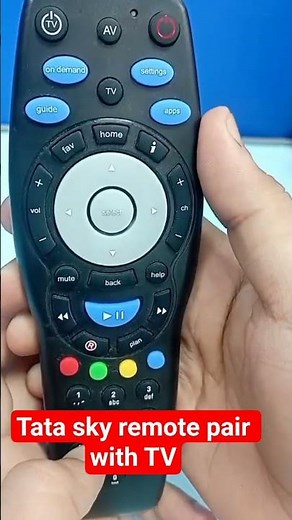 Tata play remote pairing with any tv. smart television. Tata sky #dthremote #remotecontrol