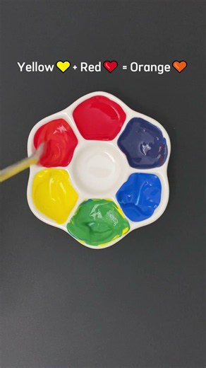 How I make 7 Colors with Only 3 Primary Color #colormixing #satisfying ##colors