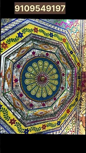 10 Beautiful Glass Ceiling Designs for Temple Interiors #GlassArt #GlassWork