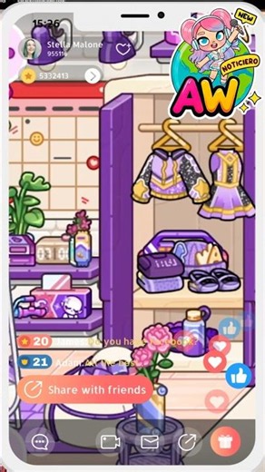 YA LO VISTE? NUEVO Y GRATIS en la NUEVA ACTUALIZACION DE AVATAR WORLD *MORADO*