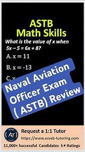 📘 ASTB Math Skills Question Review 💪Ace your Navy, Marine, or Coast Guard Officer Exam #astb