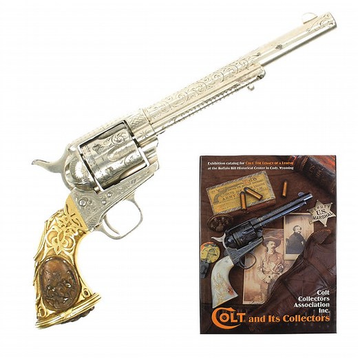 Original U.S. 1876 Colt Engraved Tiffany Grip Single Action Army Caliber Revolver Serial 23453