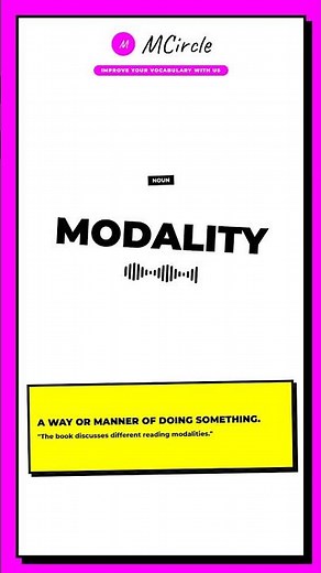 Learn English: What is Modality? | Vocabulary Shorts
