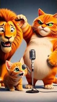 LION INTERRUPTS Singing Practice #cat #shorts