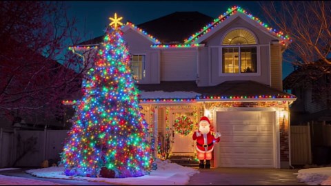 Dazzle Bright Christmas String Lights, 66FT 200 LED Connectable Green Wire 8 Modes String Lights, Waterproof Christmas Lights for Indoor Outdoor Patio Party Wedding Decorations, Multi-Colored