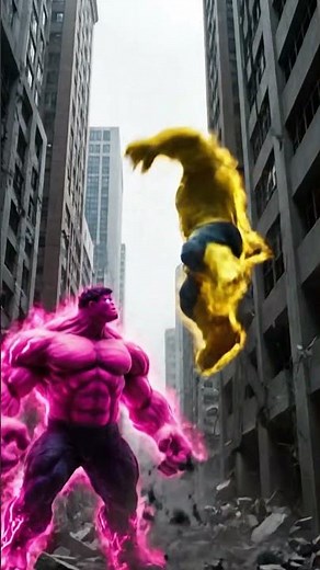 Pink Hulk vs Yellow Hulk | Epic Superhero Showdown #cinematicfight #hulk #epicbattle