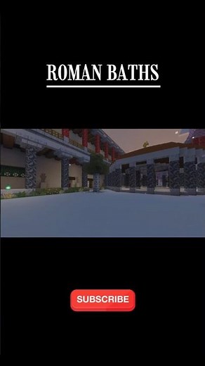 Building a Roman Bathhouse in Minecraft!