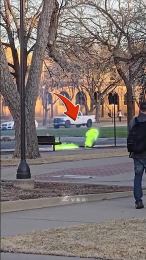 Why Green Flames Bursting Out of Manhole?