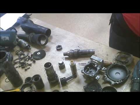how to repair makita demolition hammer HM0860 assemble gears armature