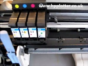 DesignJet 450 correct startup sequence