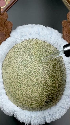 Roleplay ASMR Makeup on Melon 🍈 #shorts #asmrmakeup #skincare #satisfying #fyp #asmrpatdown #makeup