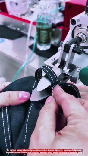Innovative Garment Loop Attachment Machine : Best Precision Fabric Fastening