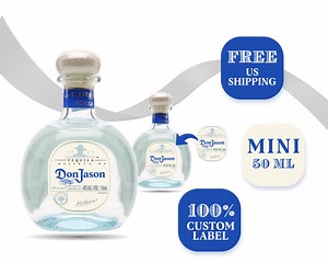 Custom Tequila Mini Label: Personalized 50ml Don Julio Style - Etsy