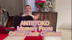 Seat Cushion for Office Chairs,Pure Memory Foam Coccyx Chair Cushion for Lower Back,Tailbone,Sciatica Pain Relief,Orthopedic Design Butt Pillow for Car Seat,Wheelchair,Computer and Desk Chair (Blue)