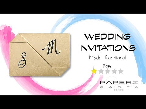 Origami - Wedding Invitation - Traditional Model