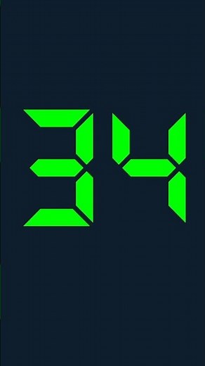 34 seconds digital timer