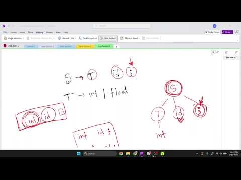 Syntax Analyzer Part 1 | Lecture 12