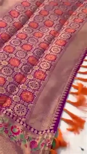 Pure Patola Silk Saree: Paithani Weave, Rich Pallu Tassels - Etsy