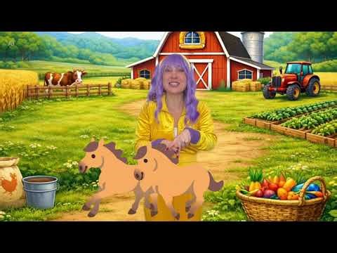 Farm Adventure Workout for Kids | Work on the farm with Jessie | Includes Makaton