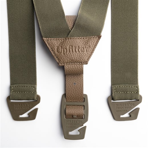 Upfitter® Belt Loop Suspenders - Deluxe - Army