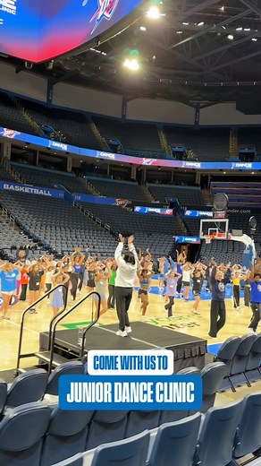 We're taking you along with us through Junior Dance Clinic 🤳 | OKC Thunder Entertainers