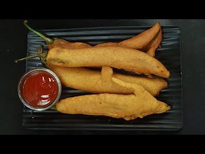 Mirchi Bajji 🌶️ | Rainy Day Special Snack Recipe | Easy & Crispy!