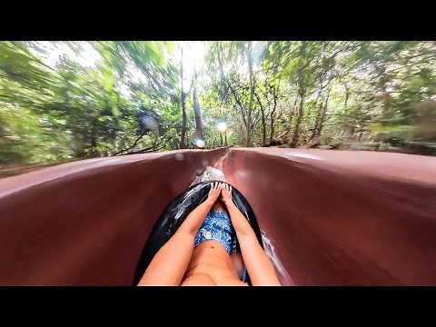 FULL POV: World's LONGEST Natural Waterslide (Costa Rica)