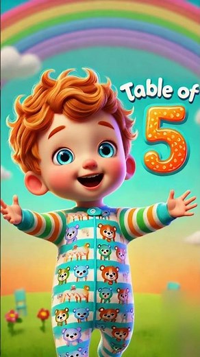 Learn the Table of 5 with Fun! 🎉 | Easy Math for Kids 👶