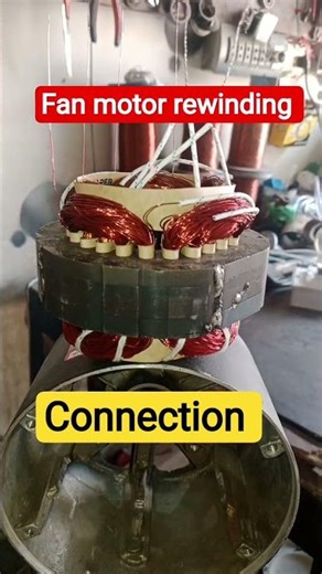 fan motor rewinding connection #electrical #trending #viral