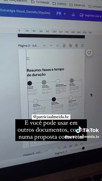 Como colocar réguas e linhas guias no Canva Paty