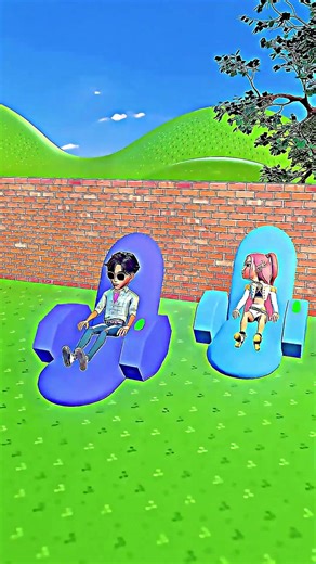 Funny Colorful Slides Challenge! 🛝 3D Girls Park Playground Fail #PlaygroundFail #FunnySlide