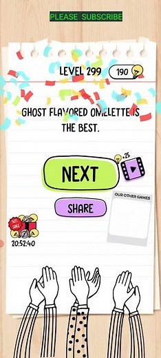 BRAIN TEST LEVEL 299 WALKTHROUGH WITH COMMENTARY