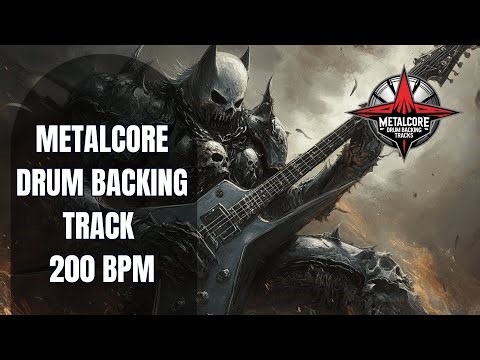 Metalcore Drum Backing Track 200 BPM | High Speed Intensity | Royalty Free Drum Loop