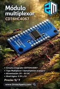 Módulo multiplexor CD74HC4067 #2mtechperu #huánuco