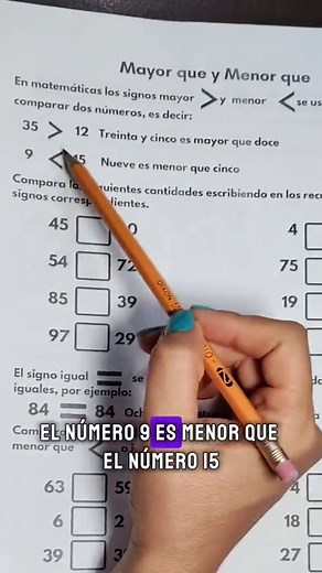 Comparación de Números: Mayor que y Menor que
